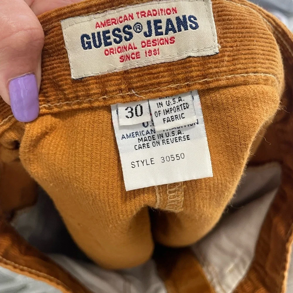 Guess Women's Brown Corduroy Mini Skirt